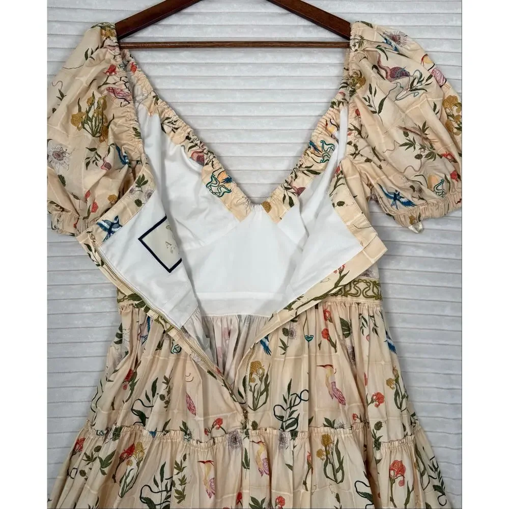 Agua by Agua Bendita Manzanilla Paraiso XL Cotton Floral Mini Dress NWT $510 - Picture 11 of 16